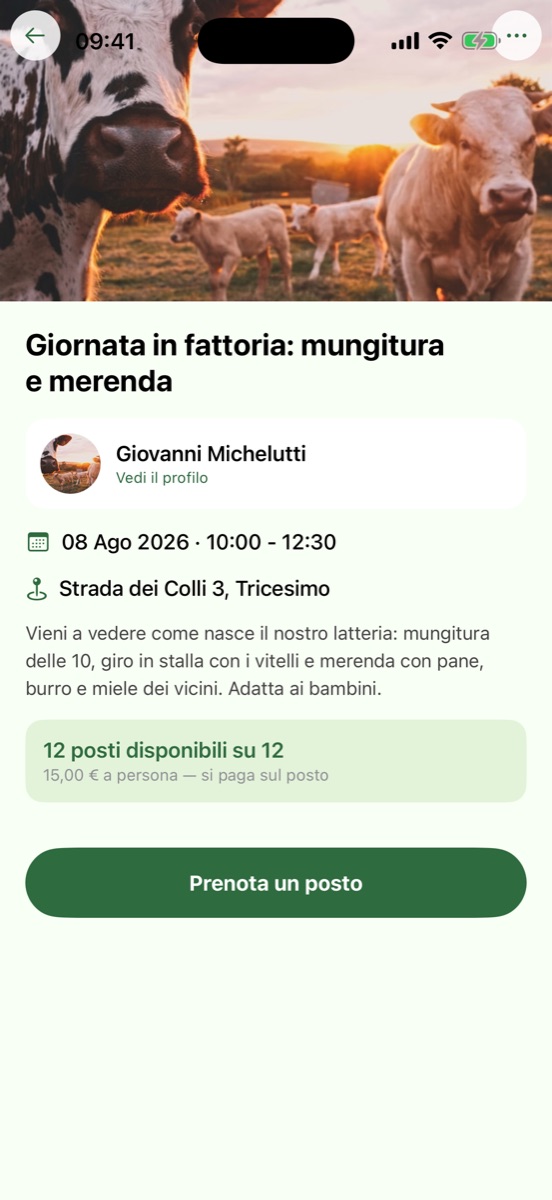 Dettaglio di una visita in fattoria